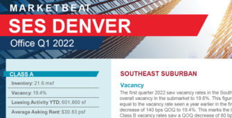 Southeast Suburban Submarket (SES) Office Marketbeat Q1 2022